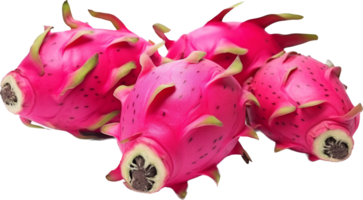 Dragon fruit png with AI generated.