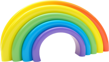 Rainbow png with AI generated.