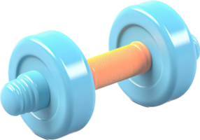 Dumbbell png with AI generated.