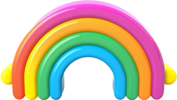 Rainbow png with AI generated.