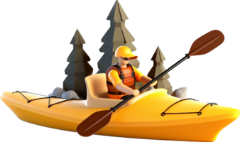 kayak png avec ai généré.