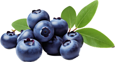 Blueberry png with AI generated.