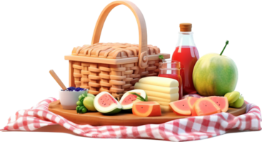 picknick PNG met ai gegenereerd.