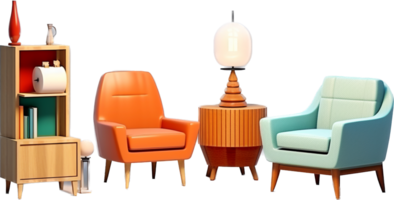 Furniture png with AI generated.
