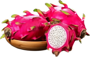 Dragon fruit png with AI generated.