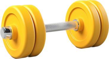 Dumbbell png with AI generated.