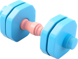Dumbbell png with AI generated.
