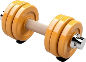 Dumbbell png with AI generated.