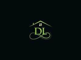 Real Estate Dl Logo Letter, Luxury DL Building Vector Logo Icon For You