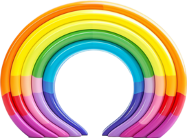 Rainbow png with AI generated.