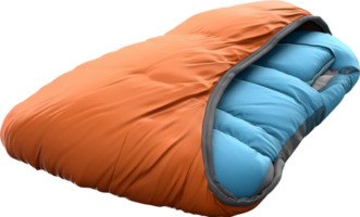 Sleeping bag png with AI generated.