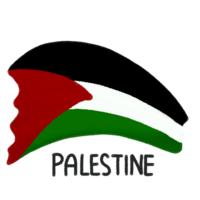 Palestina vlag tekenfilm png