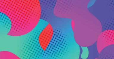 Abstract liquid wave background with colorful background vector