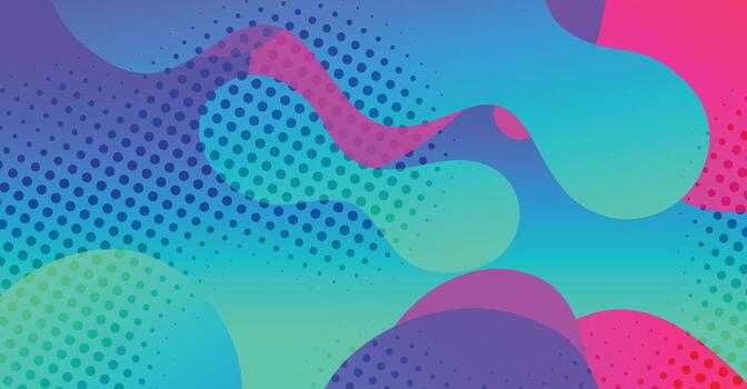 Abstract liquid wave background with colorful background vector