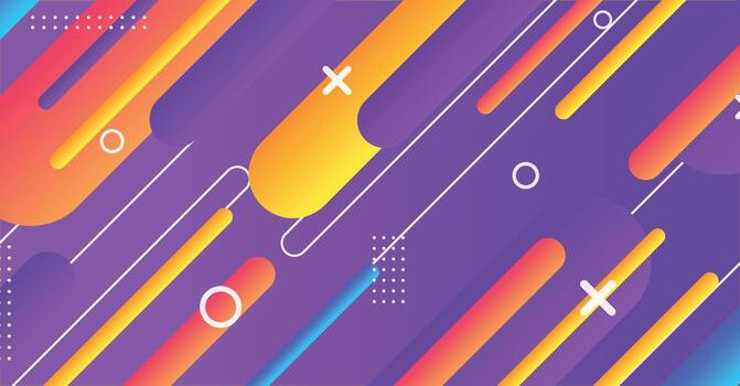 Abstract minimal geometric shape background with gradient vector