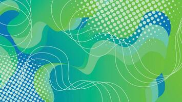 Abstract liquid wave background with blue and green color background vector