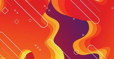 Abstract liquid wave background with colorful background vector