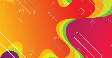 Abstract liquid wave background with colorful background vector