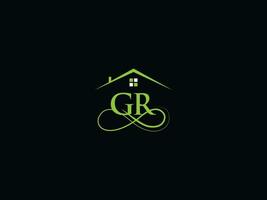 Creative Gr Real Estate Logo, Initial GR Logo Letter Icon Vector For Building