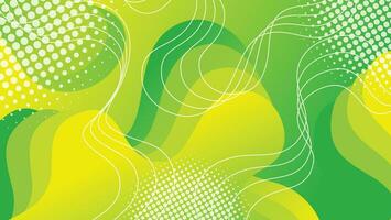 Abstract liquid wave background with green color background vector