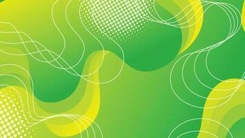 Abstract liquid wave background with green color background vector