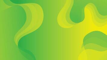 Abstract liquid wave background with green color background vector