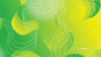 Abstract liquid wave background with green color background vector