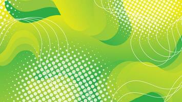 Abstract liquid wave background with green color background vector