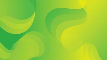 Abstract liquid wave background with green color background vector