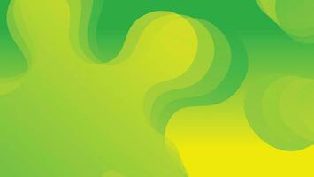 Abstract liquid wave background with green color background vector