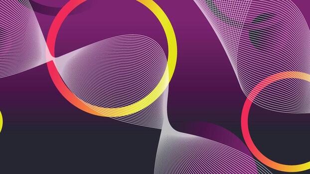 Abstract minimal gradient geometric circle background vector