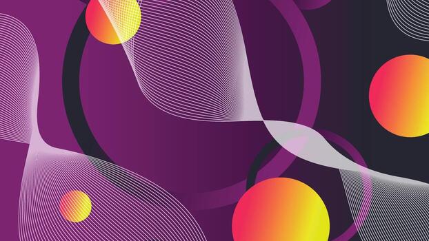 Abstract minimal gradient geometric circle background vector