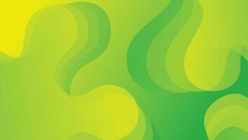 Abstract liquid wave background with green color background vector