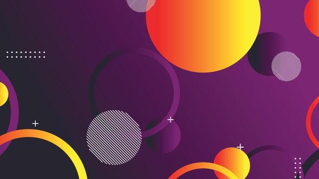 Abstract minimal gradient geometric circle background vector