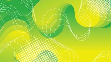 Abstract liquid wave background with green color background vector