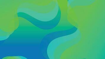 Abstract liquid wave background with blue and green color background vector