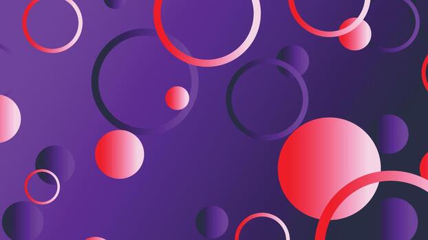 Abstract minimal gradient geometric circle background vector