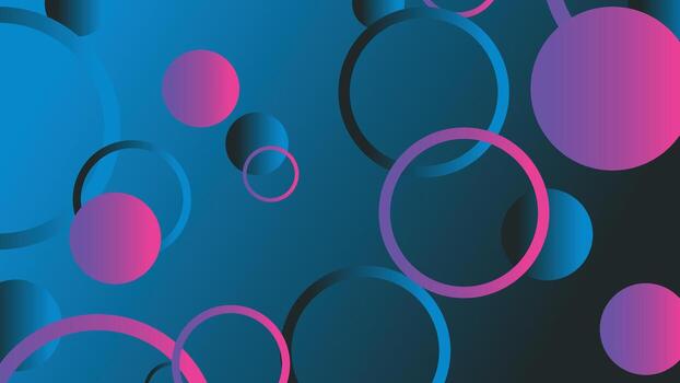 Abstract minimal gradient geometric circle background vector