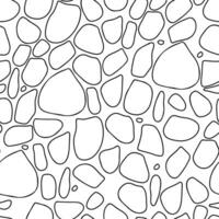 Seamless pattern abstract linear shapes on white background. Vector illustration.