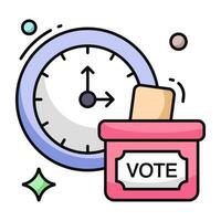 Conceptual vector design icon of vote