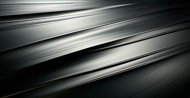 Panoramic metal texture, steel silver background - AI generated image photo