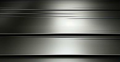 Panoramic metal texture, steel silver background - AI generated image photo