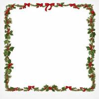 Christmas border frame Ai Generative photo