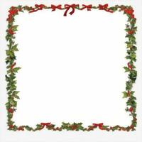 Christmas border frame Ai Generative photo