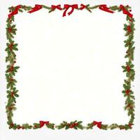 Christmas border frame Ai Generative photo