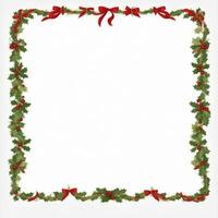 Christmas border frame Ai Generative photo