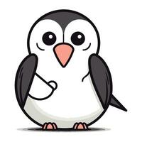 linda pingüino dibujos animados diseño. vector ilustración eps10 gráfico