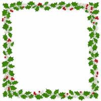 Beautiful Christmas border frame Ai Generative photo