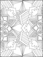 Floral Mandala Coloring Pages, Flower Mandala Coloring Page, Coloring Page For Adult. Coloring Pages. Mandala vector