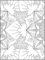 Floral Mandala Coloring Pages, Flower Mandala Coloring Page, Coloring Page For Adult. Coloring Pages. Mandala vector